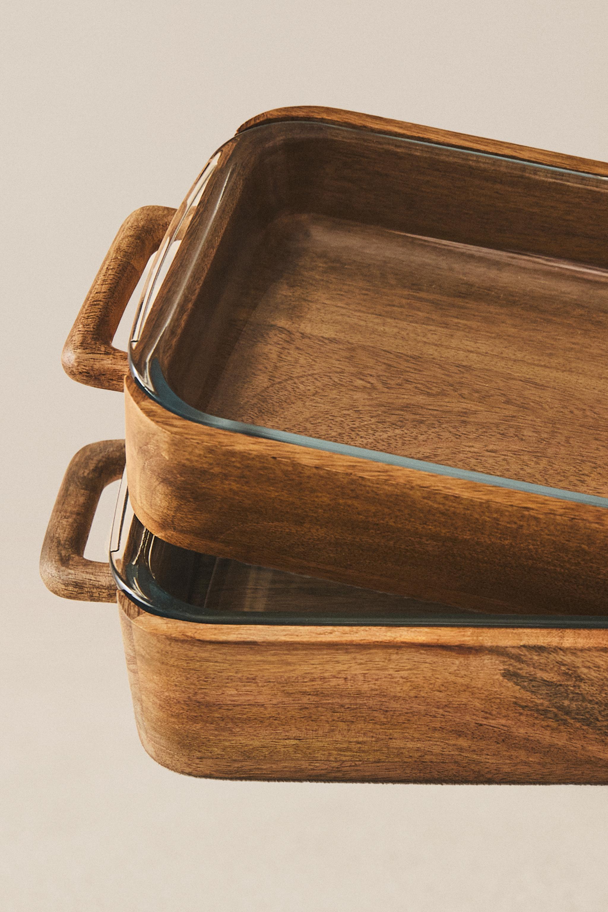 PLAT FOUR VERRE ET MANGUIER